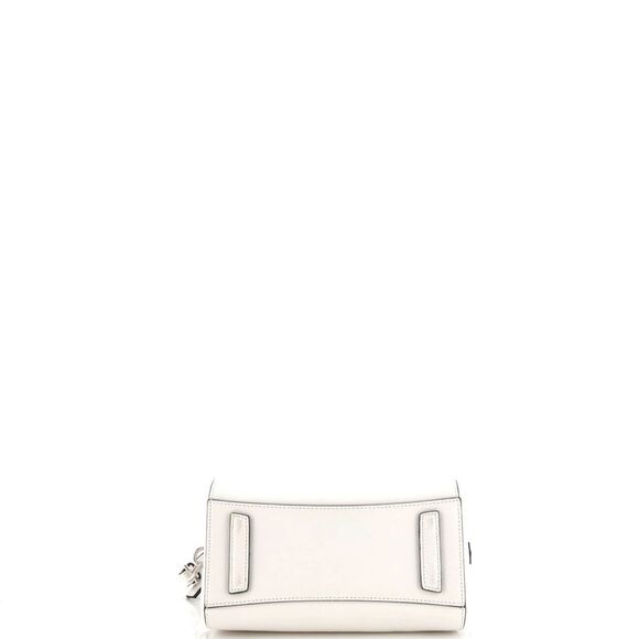 Givenchy Antigona Bag Logo Embroidered Leather Small White - Picture 4 of 6